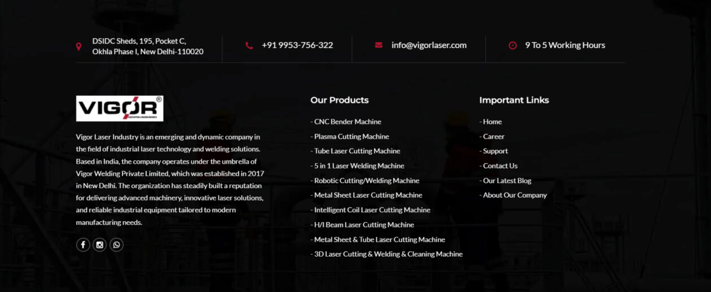 Tube Laser Cutting Manufacturer in Noida – Vigor Laser